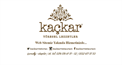 Desktop Screenshot of kackarrestaurant.com